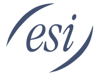 Blue logo for ESI
